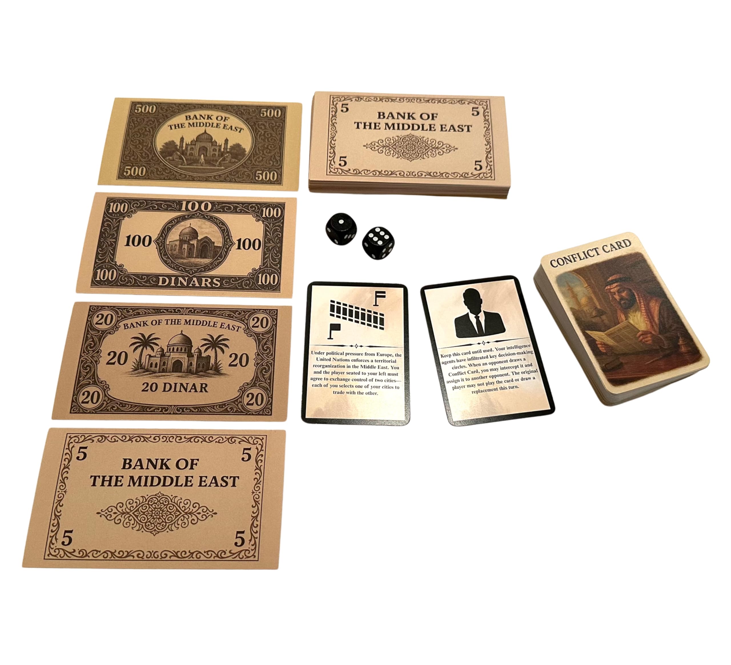 Brettspiel Strategie – King of the Middle East – Taktisches Strategiespiel für 2–6 Spieler ab 14 Jahren – Kalter Krieg im Nahen Osten – Strategy Board Game