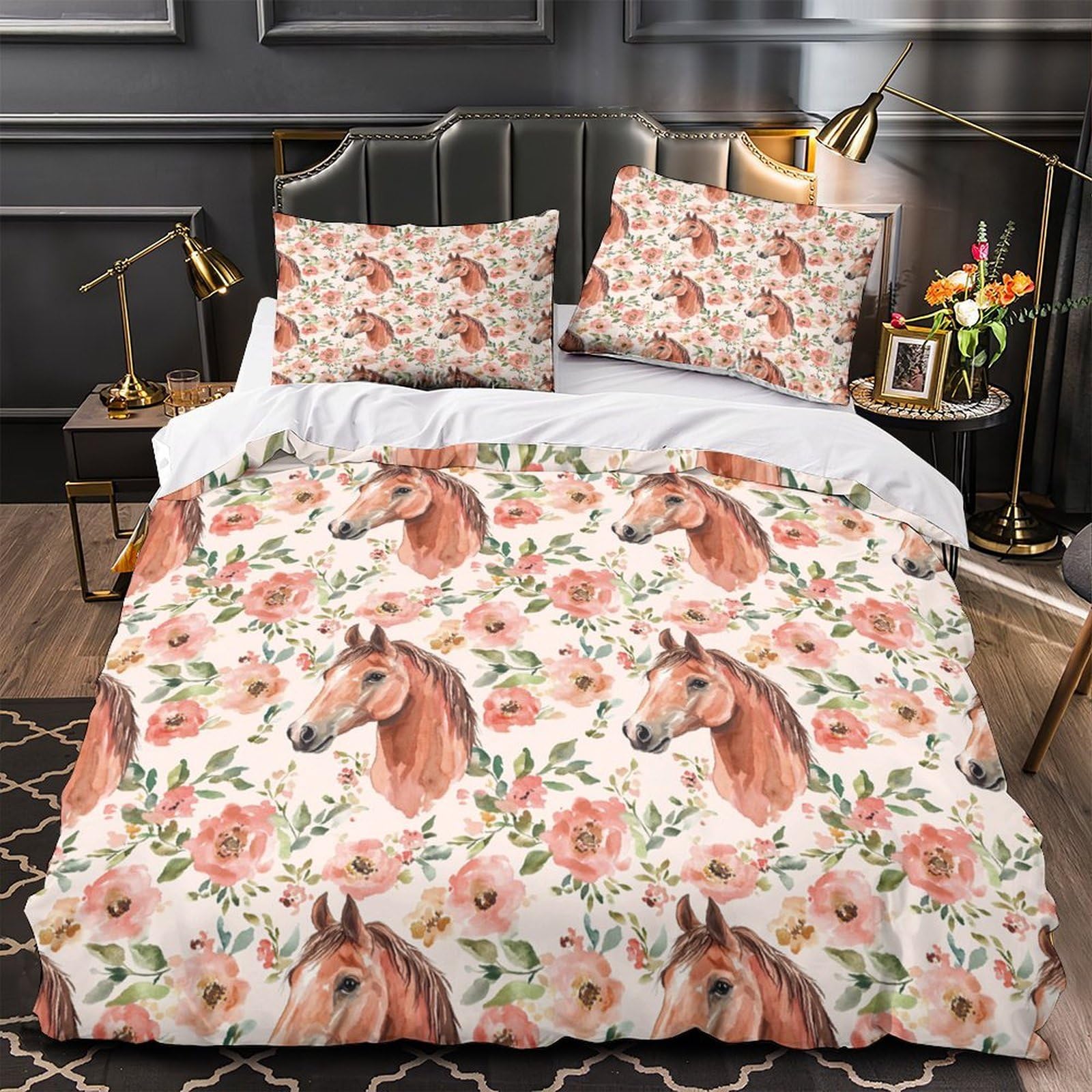 Housse de couette Highlands imprimé 3D ultra douce avec fermeture éclair