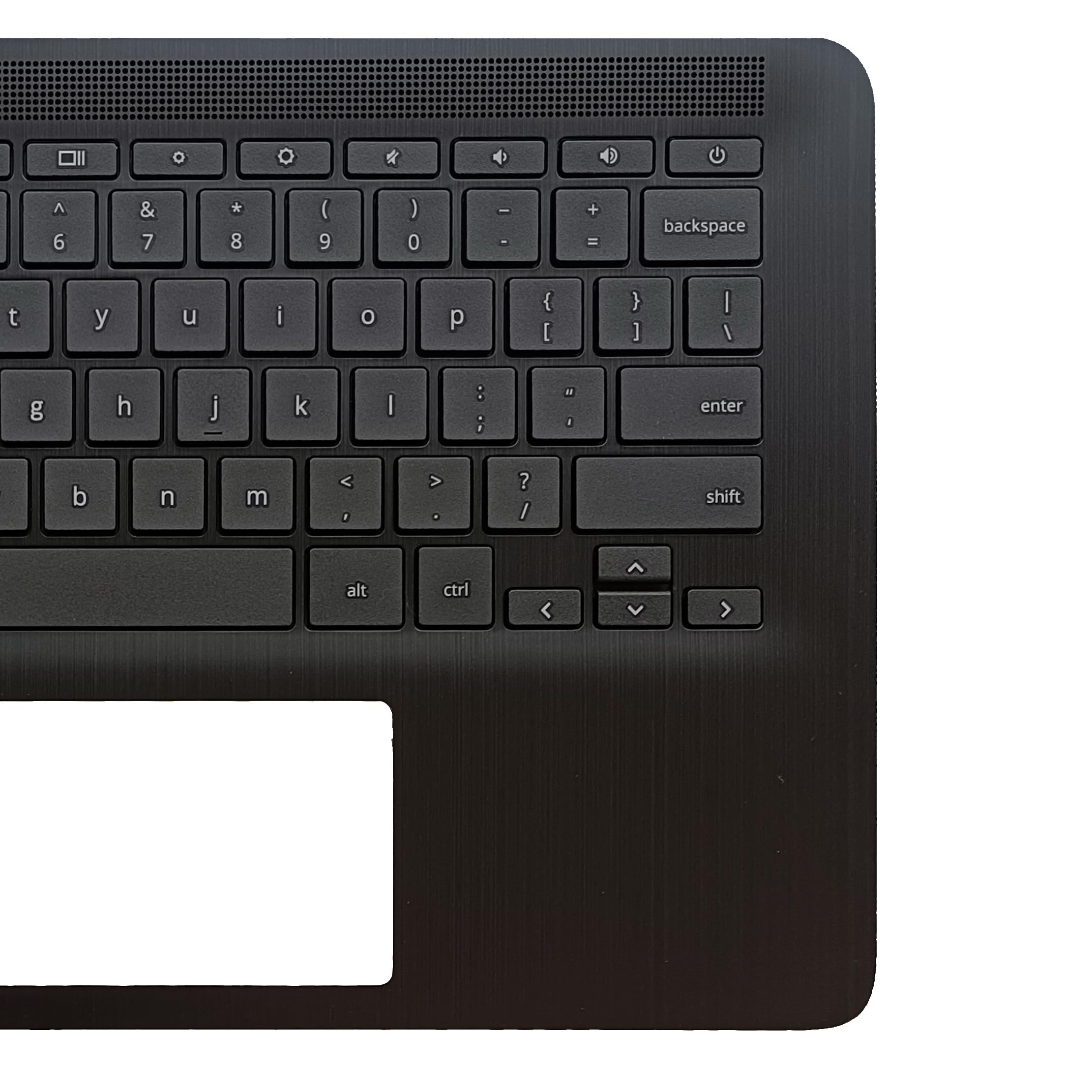 Replacement Top Cover & Palmrest For HP Chromebook 14 G7 - Black Upper Case With Keyboard Cutout (M47207-001)