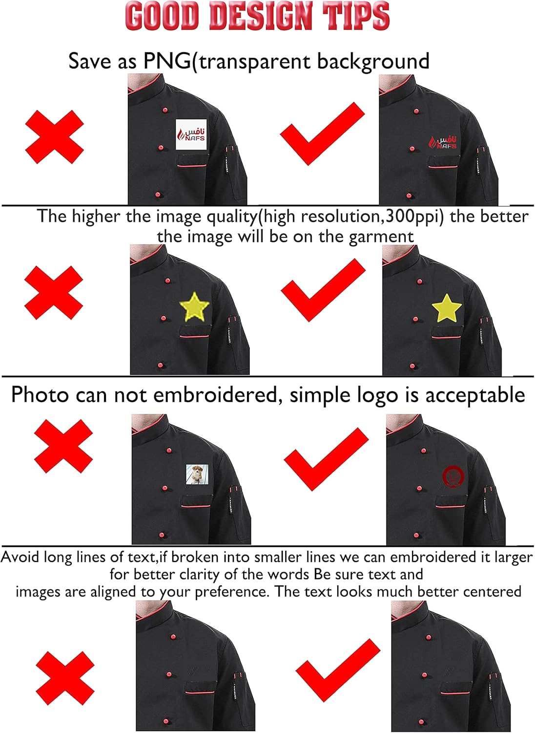 Custom Embroidered Chef Unifrom Personalized Chef Jacket Hotel Kitchen Restaurant Chef Coat