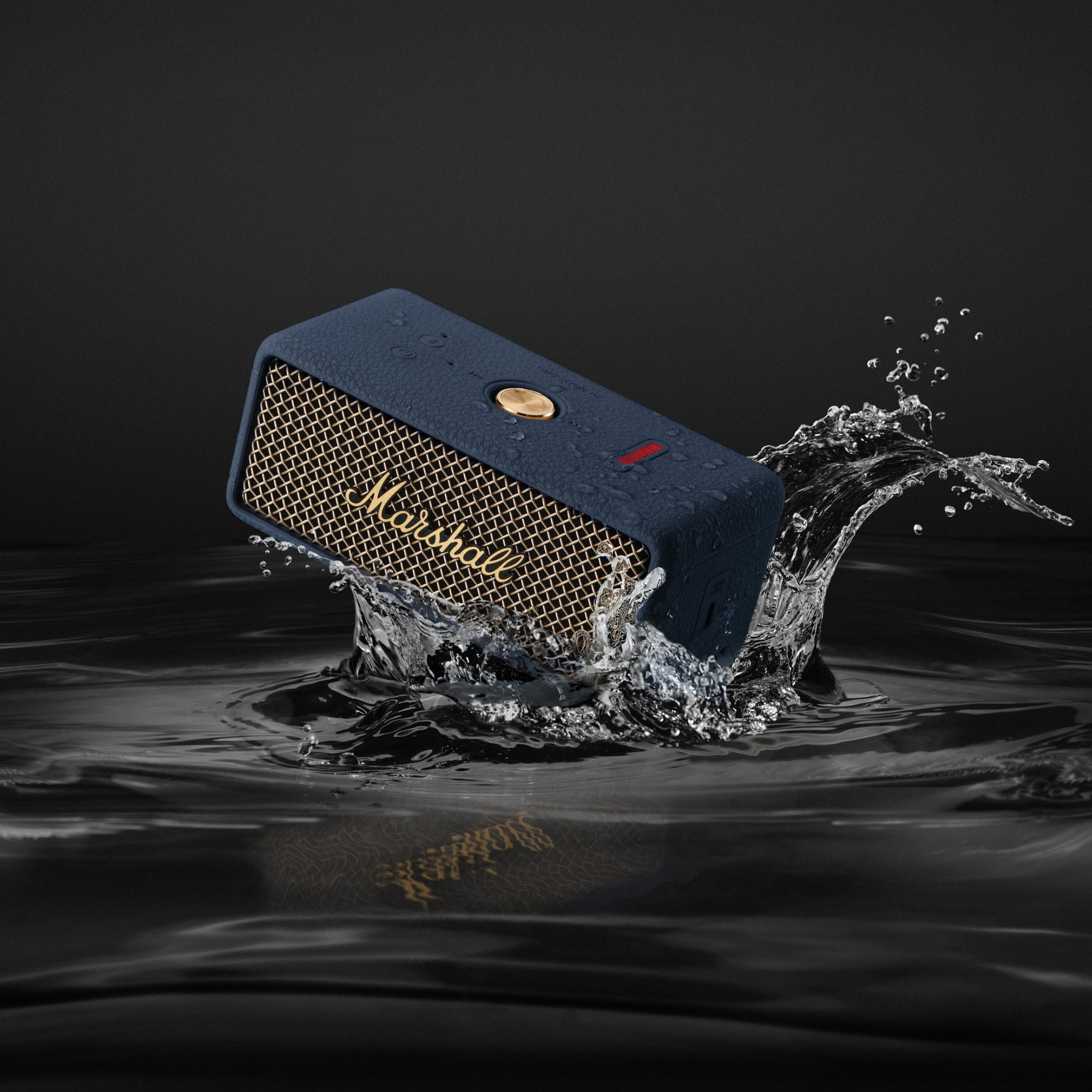 Marshall Smartchoice Emberton III Compact Portable Bluetooth Speaker with 32+ Hours of Playtime, (360° Sound), Dust & Waterproof (IP67) – Midnight Blue. — Amazon image 10