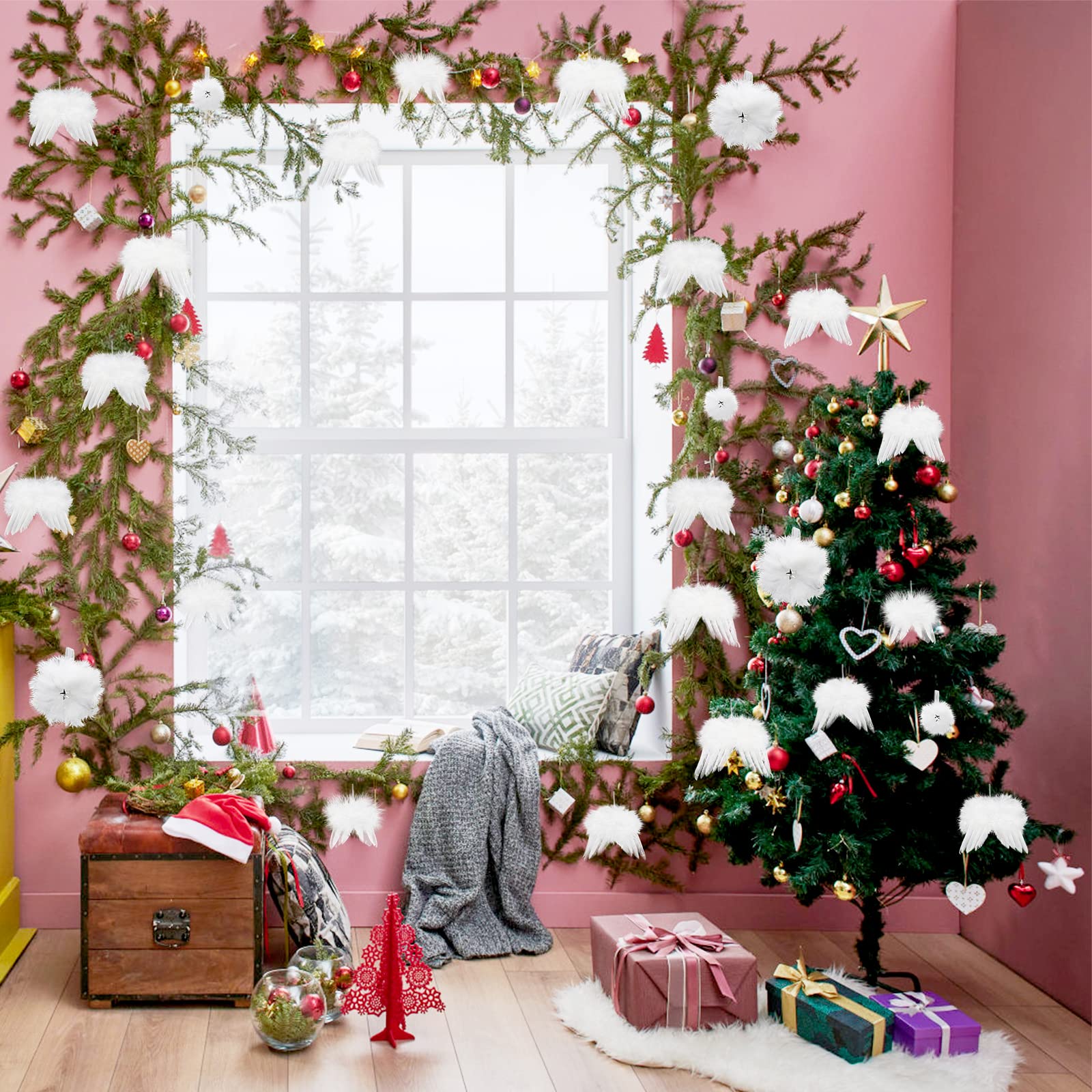 Décoration De Sapin D'ange De Noël En Forme D'ange Délicate - Décoration De Noël Pour Arbre De Noël, Maison, Vacances, Fête Du Nouvel An (acrylique) | Leroy Merlin