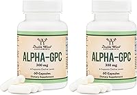 Vista 7 de Alpha GPC - Suplemento cerebral de colina para acetilcolina (60 unidades, porciones de 600 mg) Fórmula avanzada de memoria, enfoque y apoyo