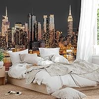 Vista 5 de artgeist Mural de pared premium de la ciudad de Nueva York, 118 x 83 pulgadas, papel tapiz no tejido, decoración de pared de vellón, impresión