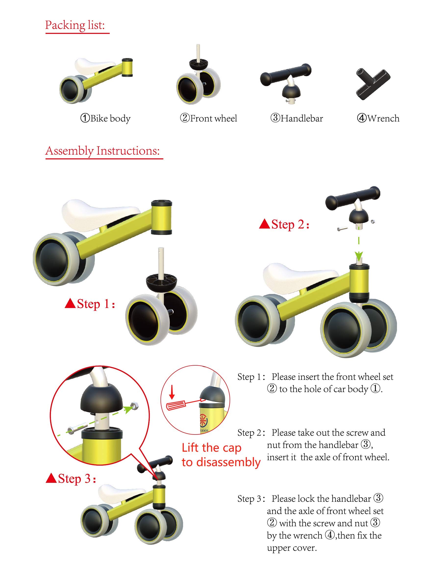 ancaixin balance bike