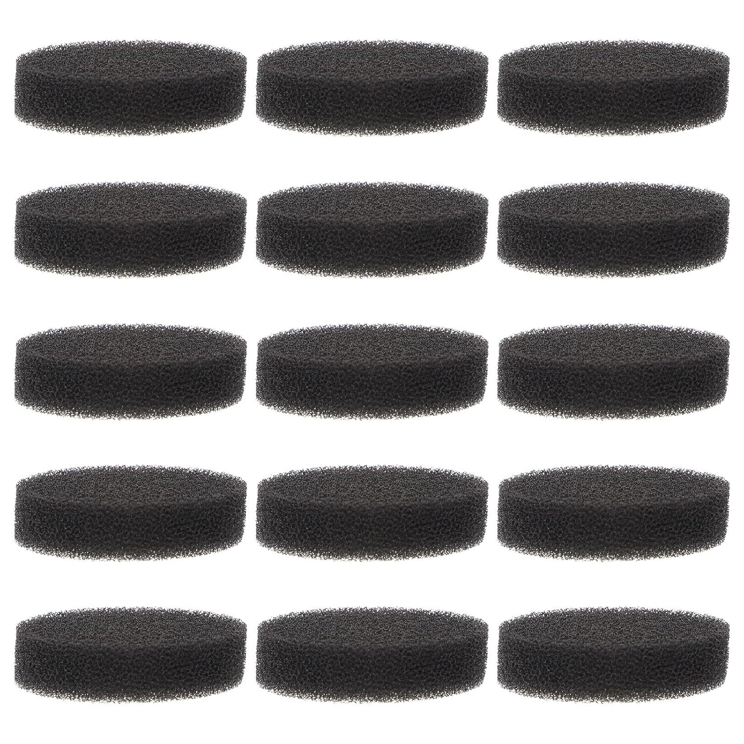 15pcs Black Cleaning Sponge Brush Box for Quick Dry Makeup Tools