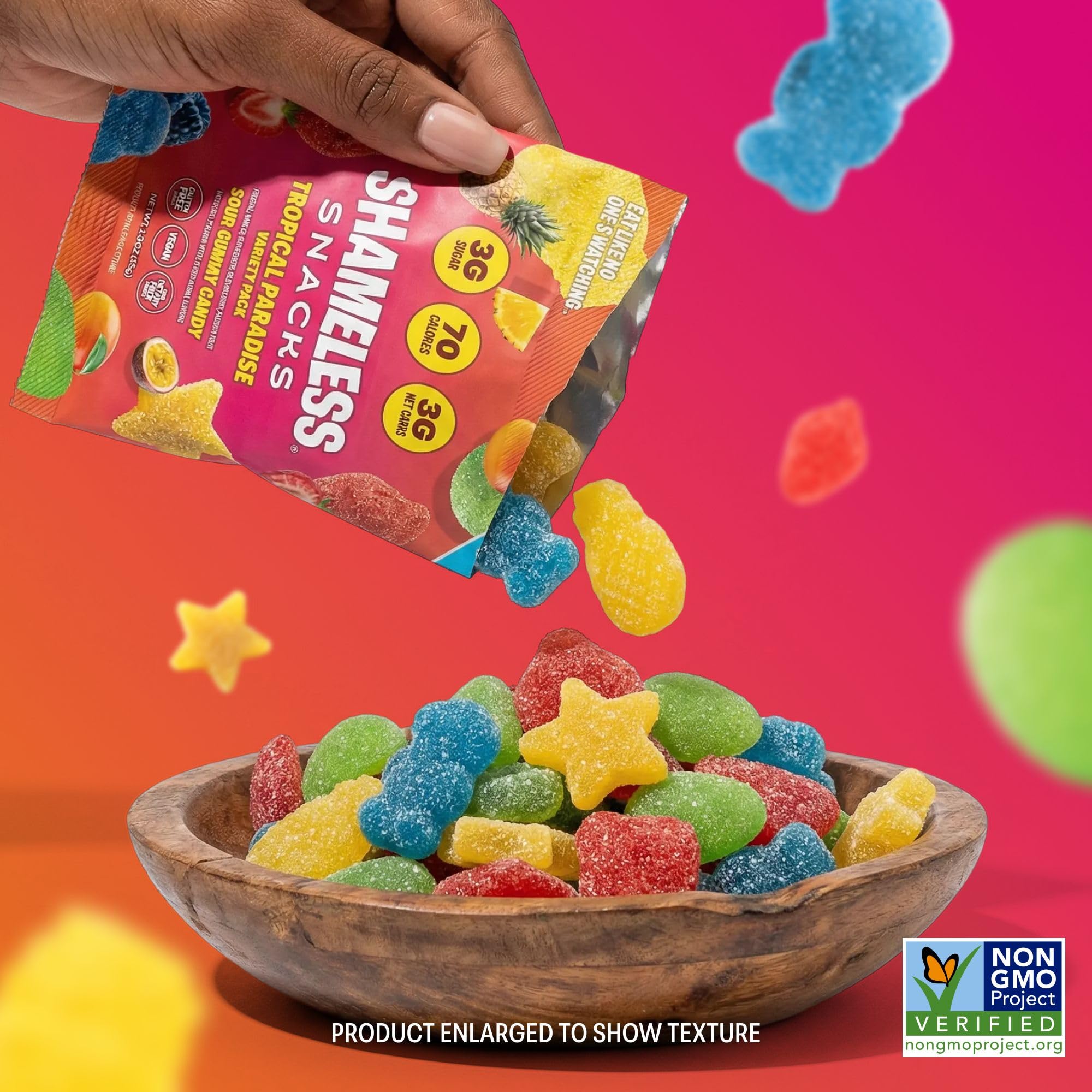Amazon.com: Shameless Snacks Tropical Paradise Mixed Bag - Sour