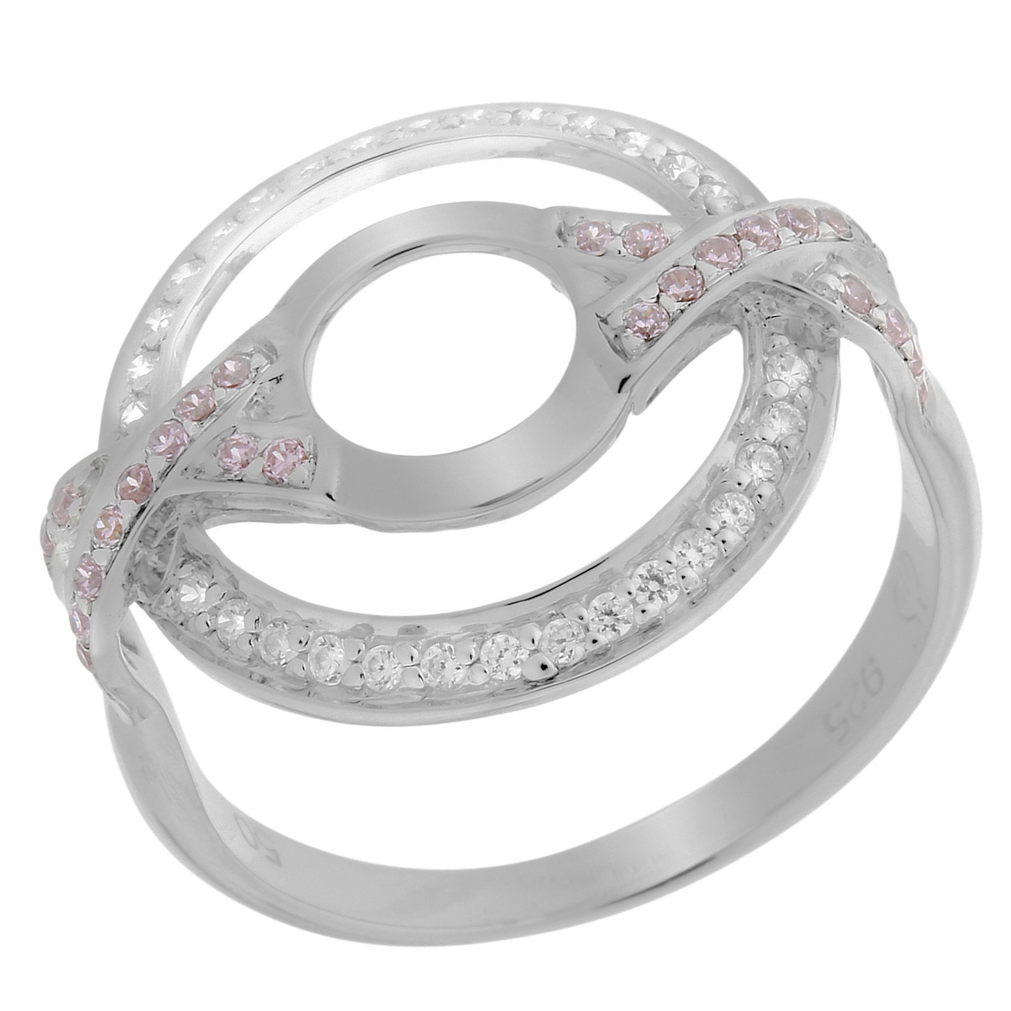 Orphelia ZK-7381 - Collier Hearts - Zilver 925 Rosé - Zirkonia - 44 cm