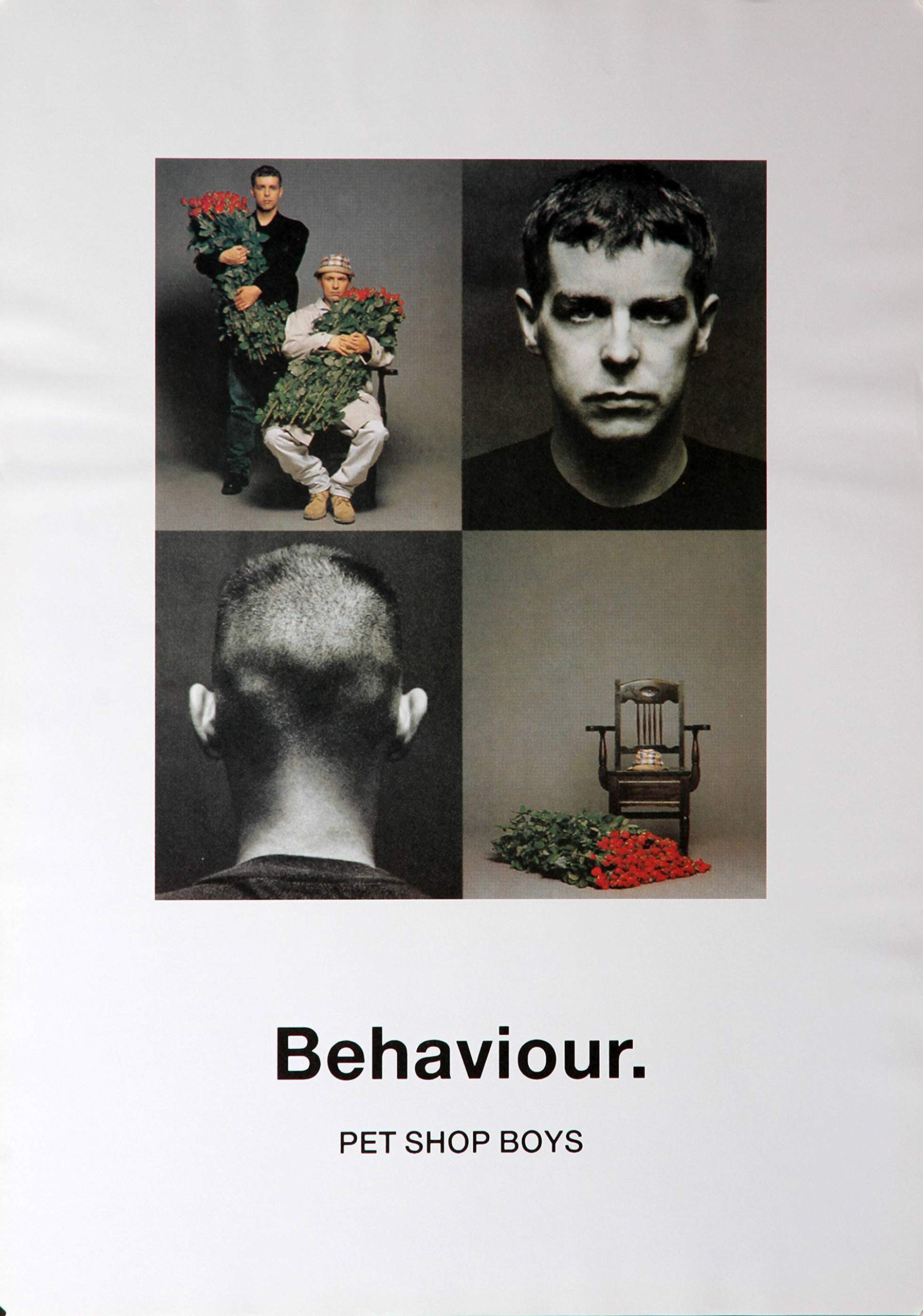 Premium Poster/Plakat | DIN A1 | Wanddeko | Live Konzert Veranstaltung » Pet Shop Boys - Behaviour, 1990 «