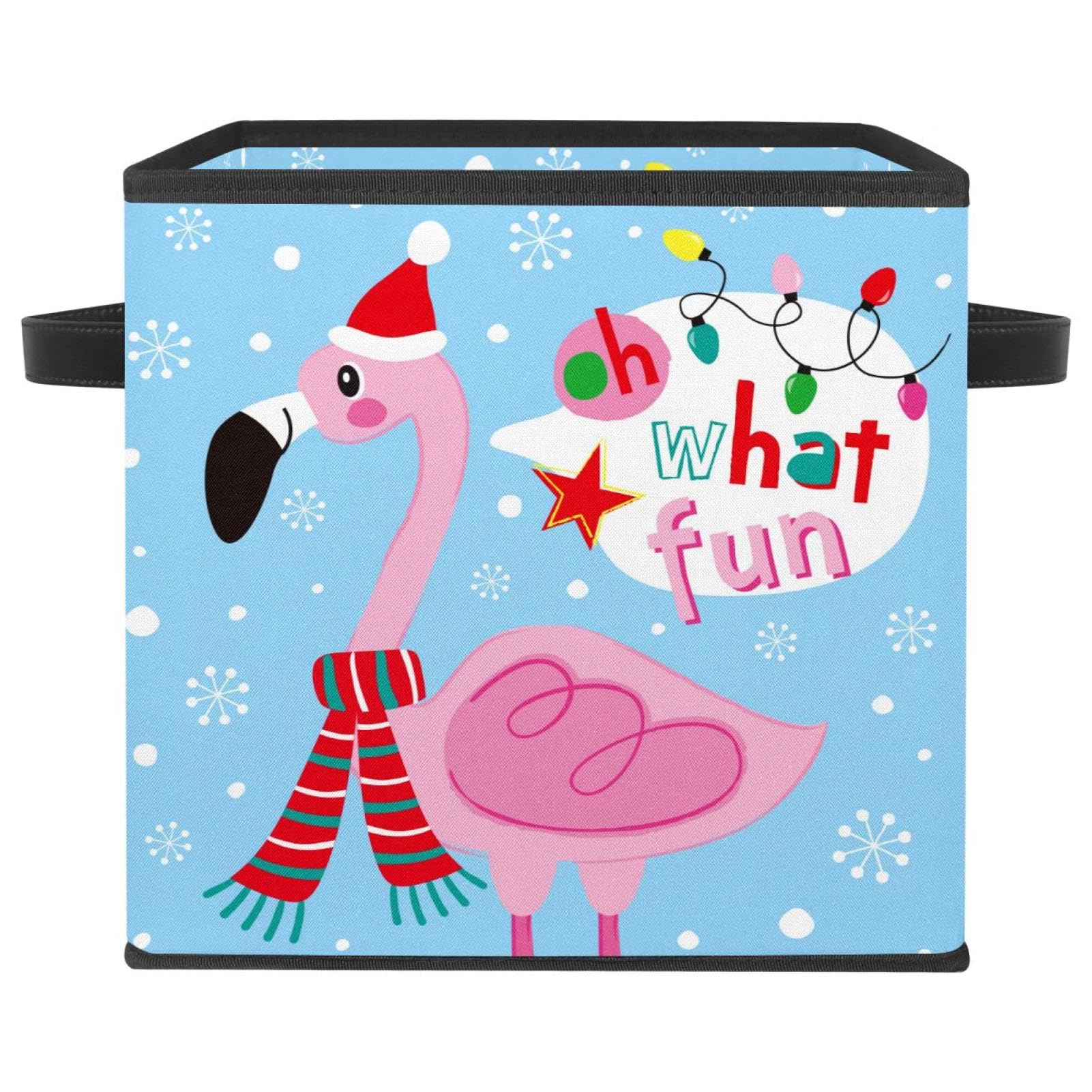 Boîte de rangement pliable cube en tissu pour organiser les vêtements et jouets à la maison