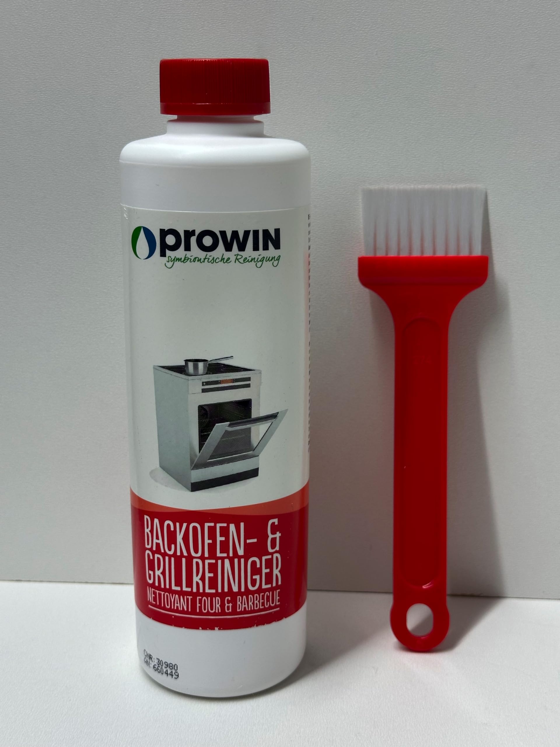 proWIN - Detergente per la pulizia del forno, con pennello, 500 ml