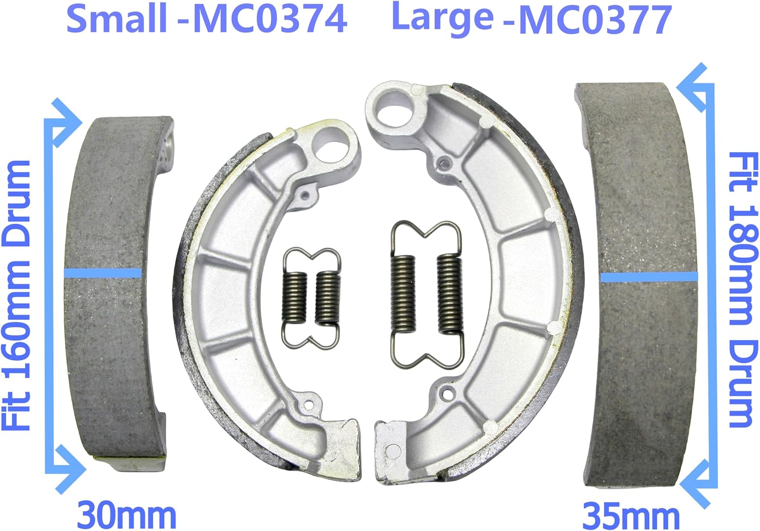 Rear Brake Shoes Pads for Honda TRX 350 400 420 450 500 Fourtrax Foreman Rancher MC0374