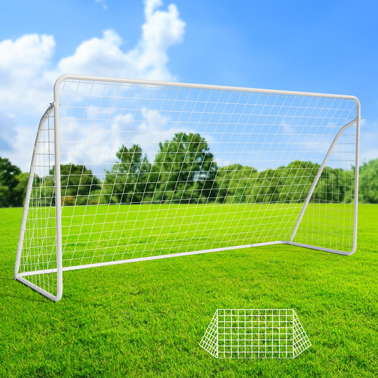 scaffale rettangolare per football con 2 reti regolabili