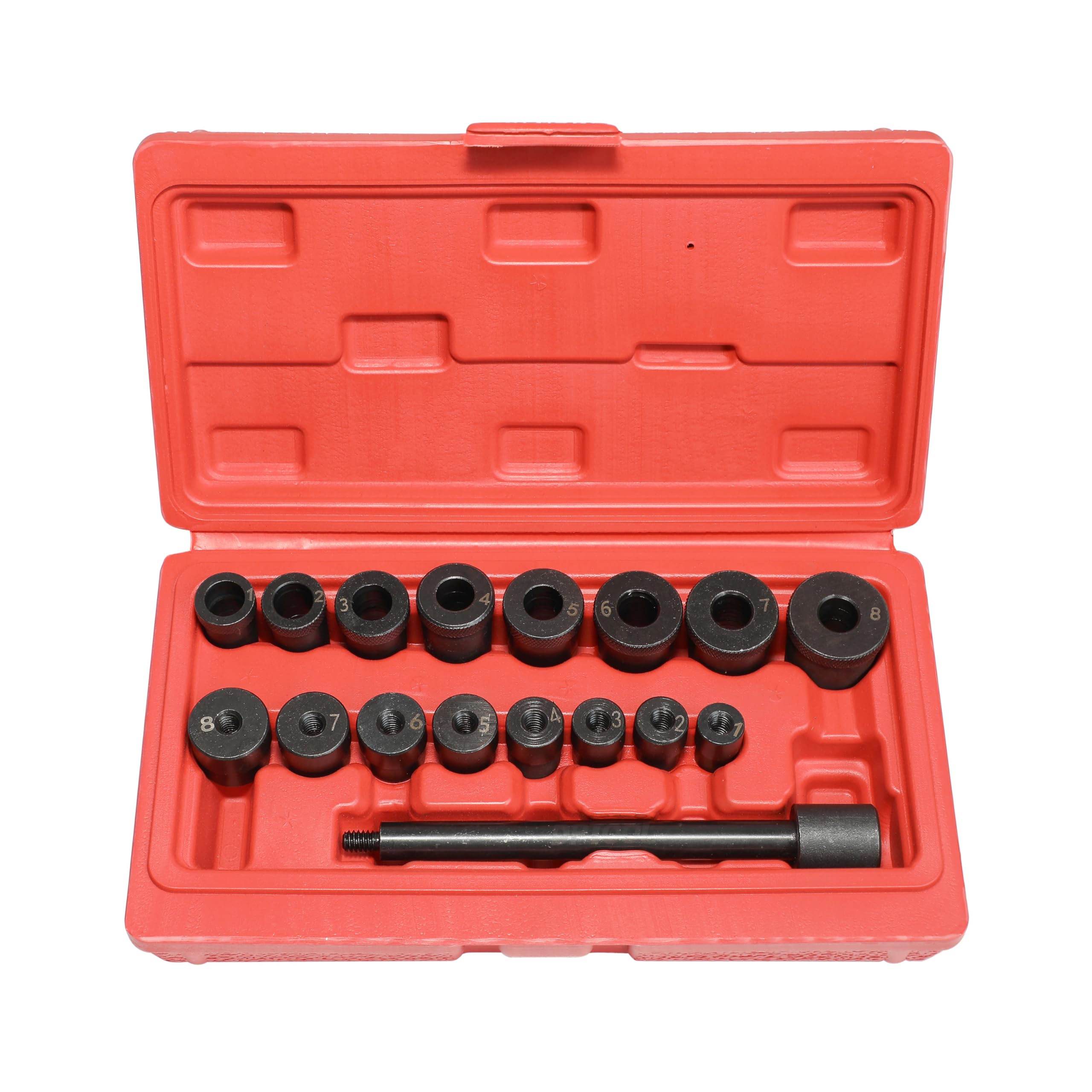 Clutch Alignment Tool Kit 17pc Universal Flywheel Pilot Hole and Clutch Drive Plate Aligning Tool (not fit Van Truck SUV)