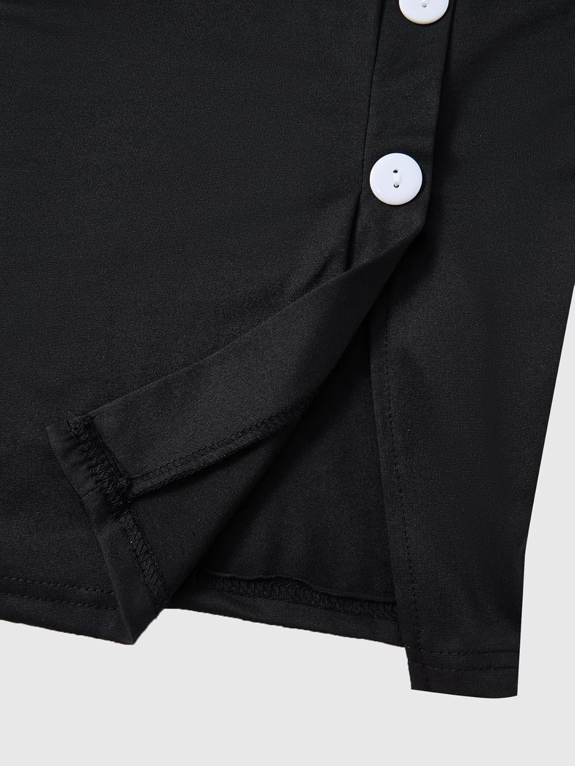 Women's Summer Button Midi Tank Dress Elegant Crew Neck Bodycon Slit Business Casual Cocktail Dresses - Image 5