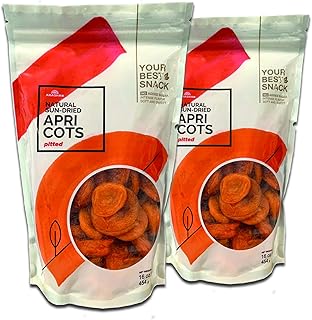Arashan Apricots – Delicious Dried Apricot Fruit, MOST Delectable Dry Apricot In The World! Grown In The Ferghana Valley In Kyrgyzstan – Apricots Dried | Sundried, Pitted, No Sugar Added (2 LB)