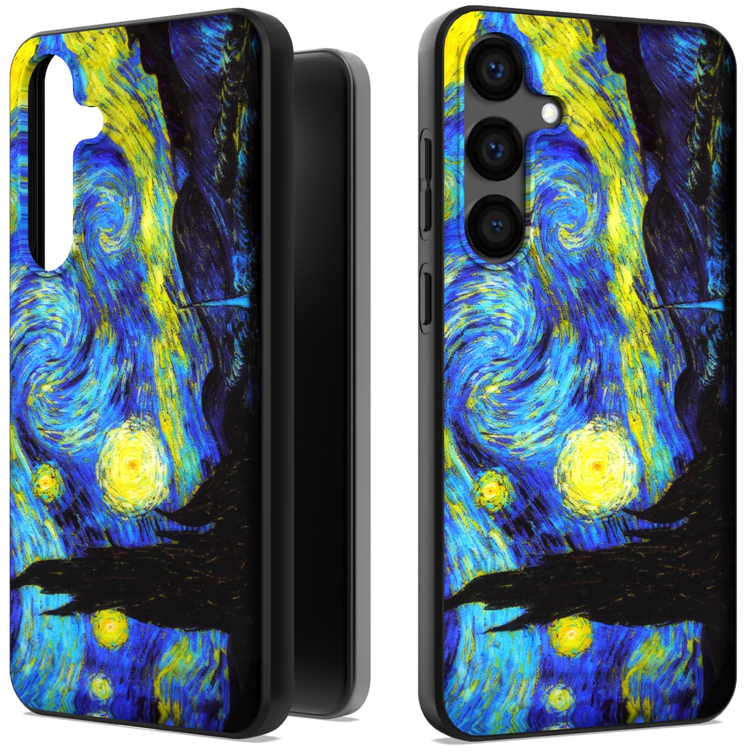 CoverONArt Design for Samsung Galaxy S24+ Case, Slim TPU Rubber Flexible Skin Cover Thin Lightweight Silicon Sleeve Fit Galaxy S24 Plus 5G Phone Case - Starry Night Van Gogh