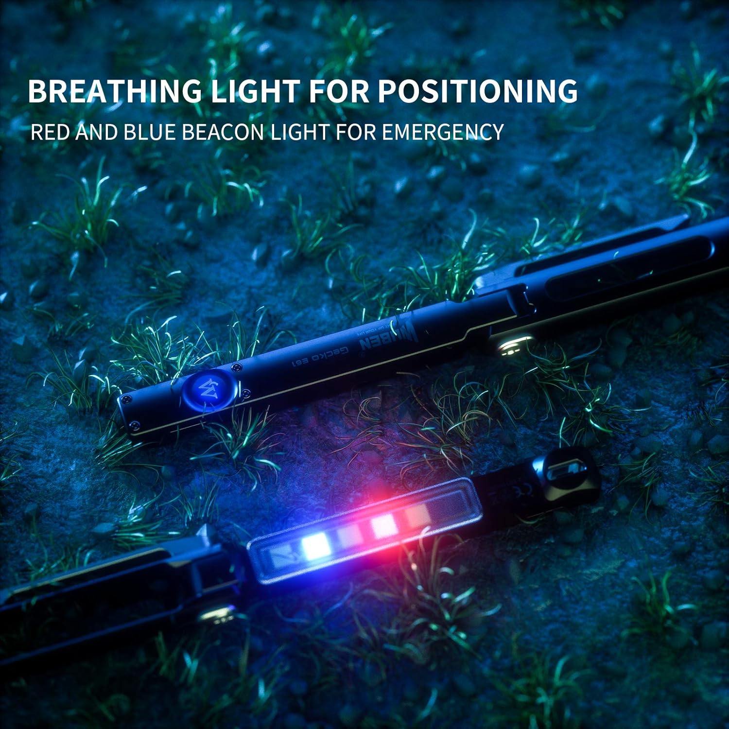 Flаѕh Sаlе Buу 1 gеt 1 WUBEN E61 LED Tactical Pen Light 130 lumens IP66 Waterproof USB Charging, with high/Medium/Low/red and Blue Flashing Beacons, Suitable for Police Officers on Duty, Maintenance, Writing