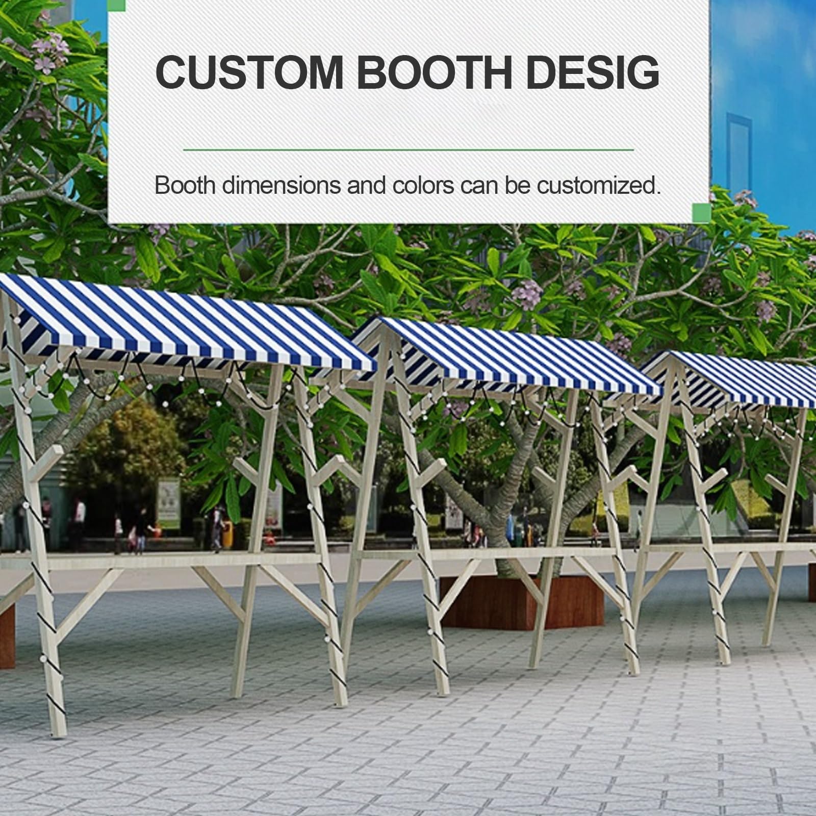 Carro De Vendedor Con Estructura De Madera, Puesto De Venta Plegable Al Aire Libre, Adecuado For Vendedores Ambulantes,Mostradores De Exhibición De Mercado(Red)