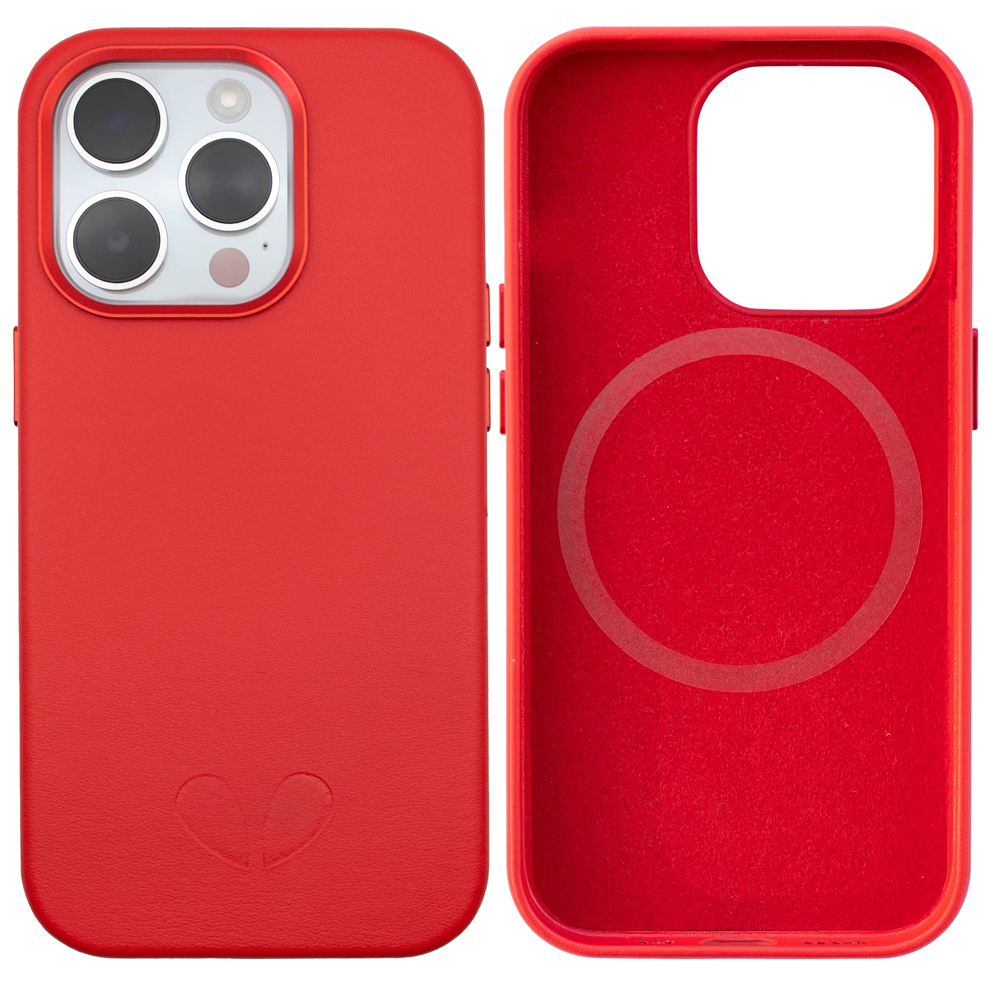 Ethicase Vegan Leather Magnetic Case for iPhone 14 Pro 6.1" Red