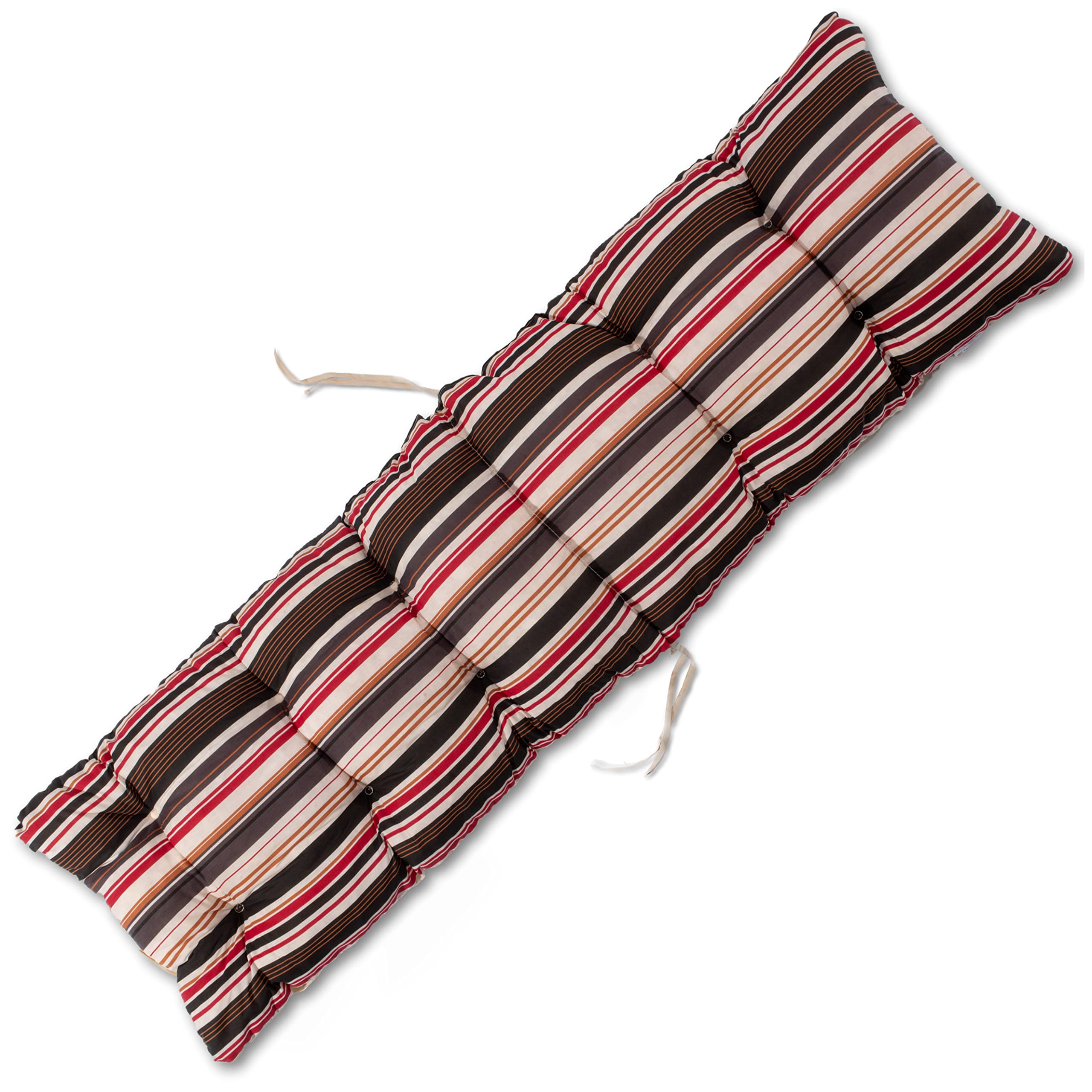 TECNOWEB Cuscino Imbottito per Sdraio con poggiapiedi (160x48cmx10cm) - 100% Made in Italy - Ricambio Cuscino Ideale per Sdraio da Giardino - Disponibili Diversi Colori