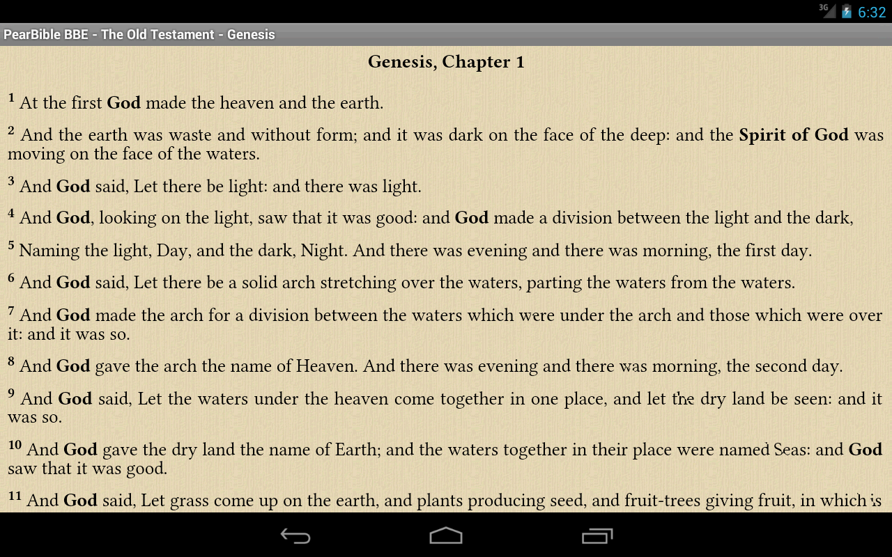 Pear Bible BBE App on Amazon Appstore