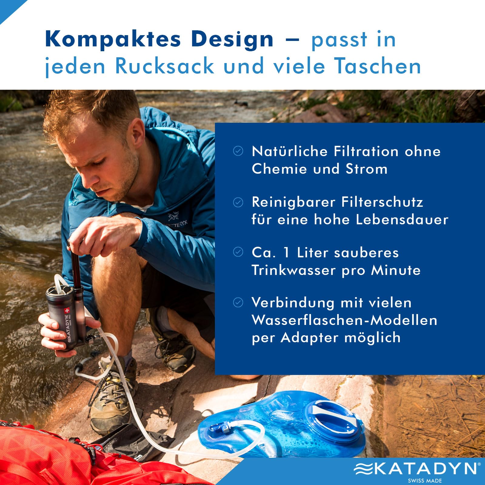 KATADYN 8019670 Wasserfilter Hiker Pro-Transparent