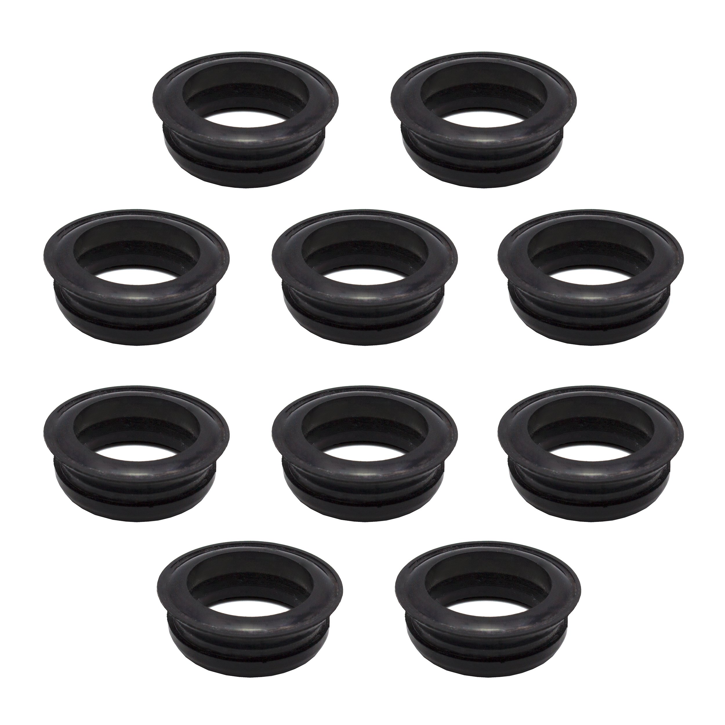 VARIOSAN 12388 Lot de 10 joints de rechange universels en caoutchouc noir système Geka
