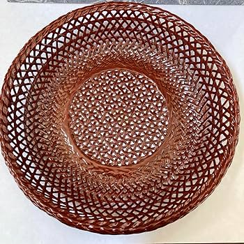 Amazon.co.jp: 籃胎漆器 らんたいしっき 久留米 九藍 スカシ鉢小