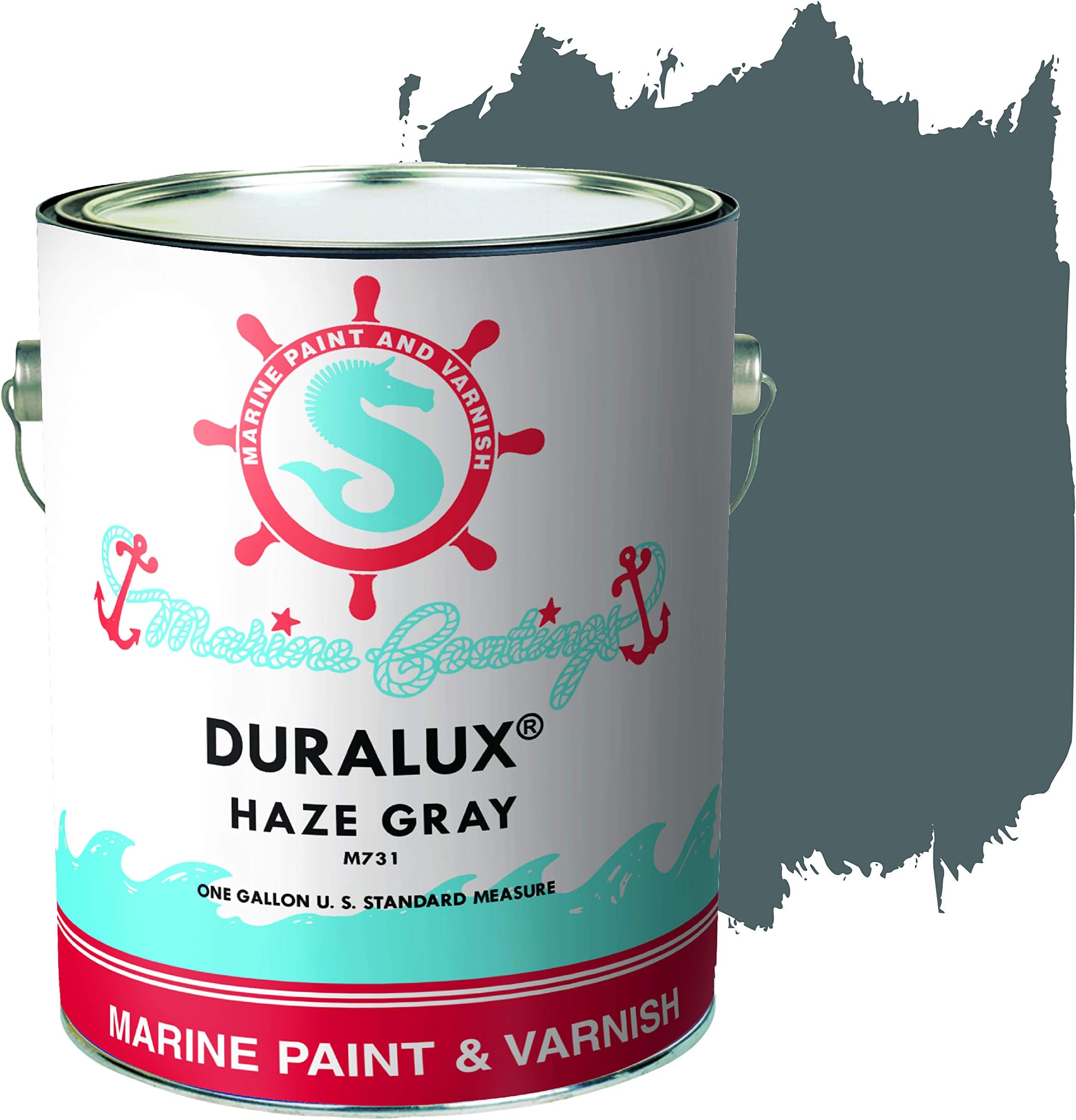 DURALUX Camouflage Paint Duckboat Drab, Case of 41 Quart, Camouflage Marine Paint for Boats