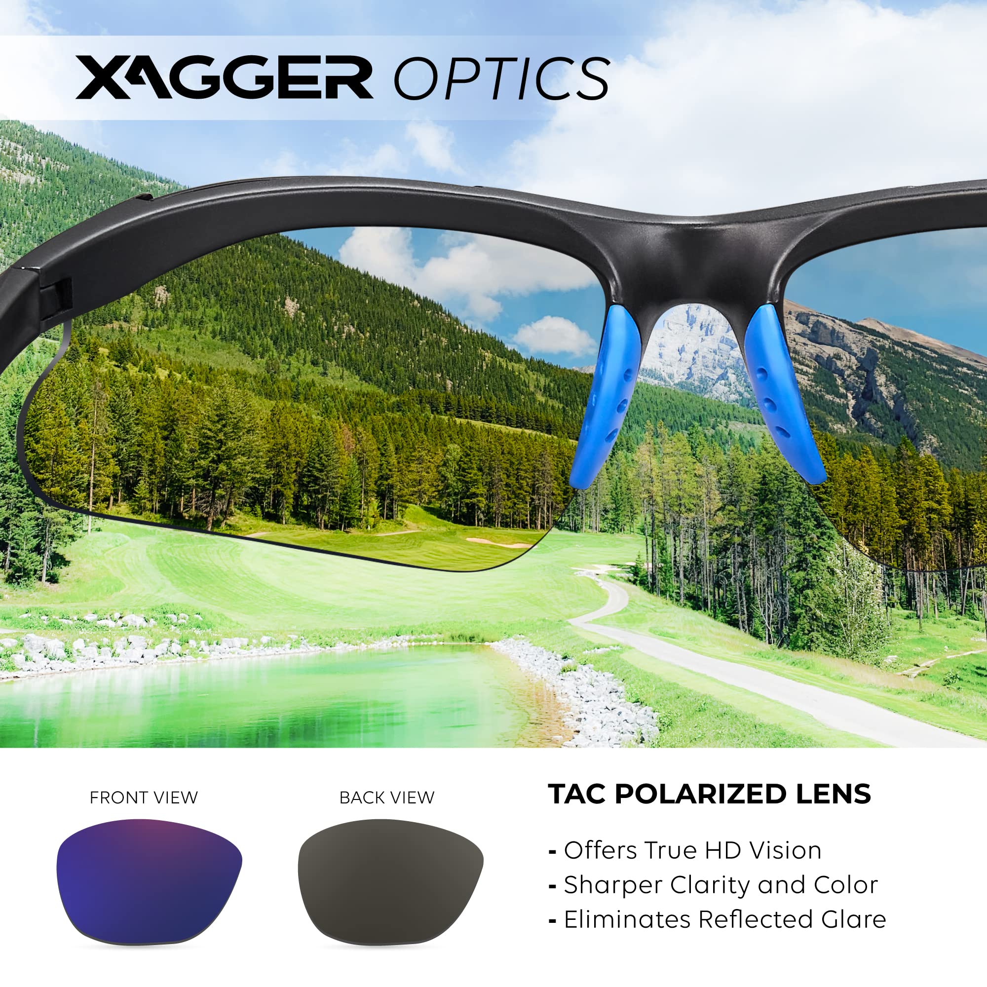 Gafas de sol deportivas polarizadas para jóvenes para niños y niñas de 8 a 16 años de edad para niños y adolescentes, Negro mate | Espejo azul