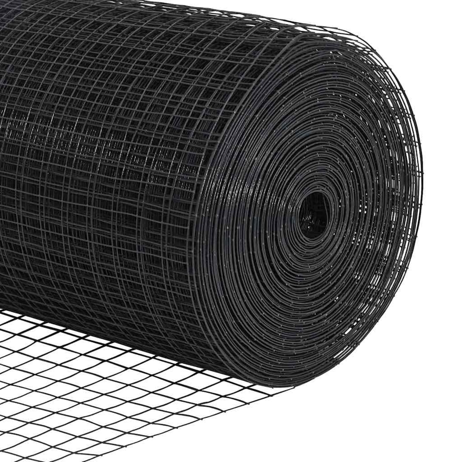 Valla de alambre soldado gris 1,6 x 25 m de tela de acero para gallinas, alambre de jaula soldada para valla de red de pájaros, malla de conejo, valla de serpiente, malla de aves de corral, malla de