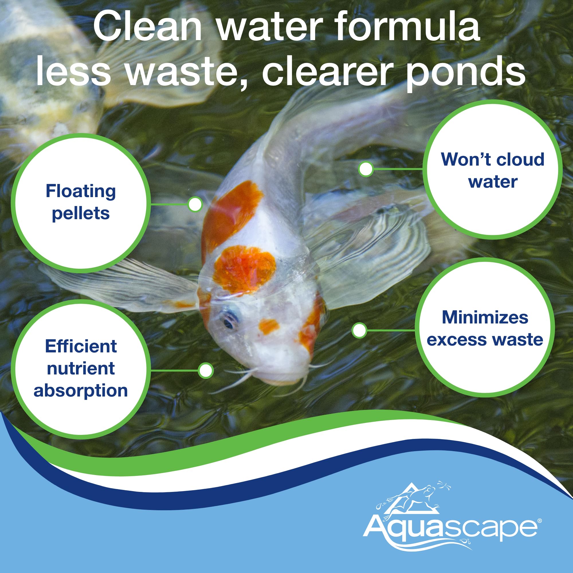 Aquascape Mangime per laghetto e carpe koi, dimensioni miste di pellet da 0,5 kg