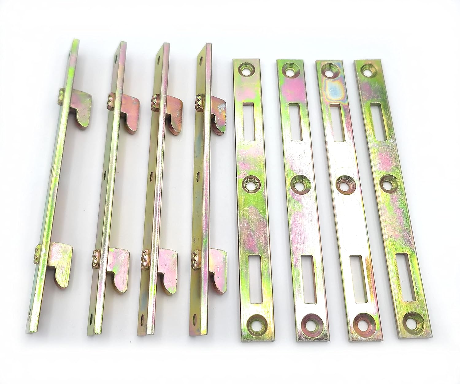 METAL MAGERY Bed Rail Fasteners 6" Set of 4 Bed Rail Brackets Heavy Duty Bed Frame Rail Hardware