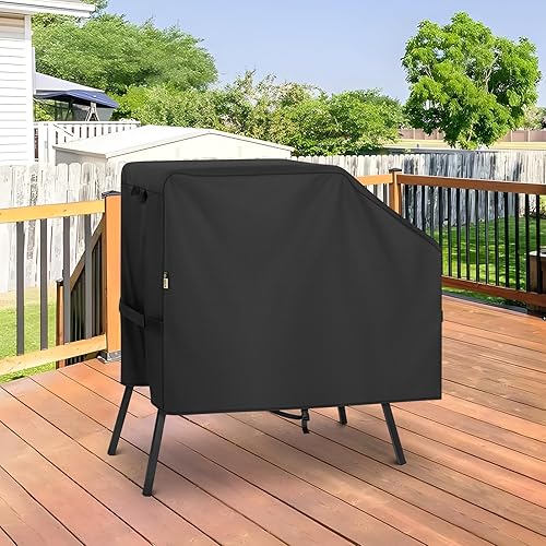 Miniatura 7 de Cubierta de parrilla compatible con Blackstone de 22 pulgadas y 17 pulgadas con capucha y soporte, resistente al agua, cubierta de parrilla de