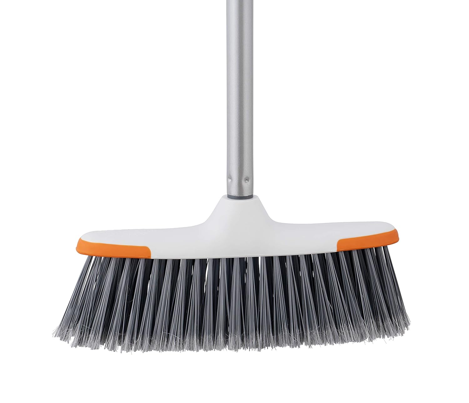 Superio Lightweight Essential Household Broom with Metal Handle (Grey)
