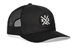 State City Trucker Hat for Men & Women, Adjustable Baseball Hat, Mesh Snapback, Sturdy Outdoor Black Golf Hat
