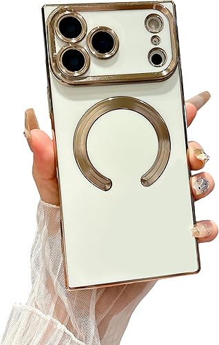 Miniatura 9 de Owncase Funda magnética cuadrada para iPhone 11 Pro Max compatible con Magsafe protección completa de la cámara y esquinas reforzadas galvanizadas,