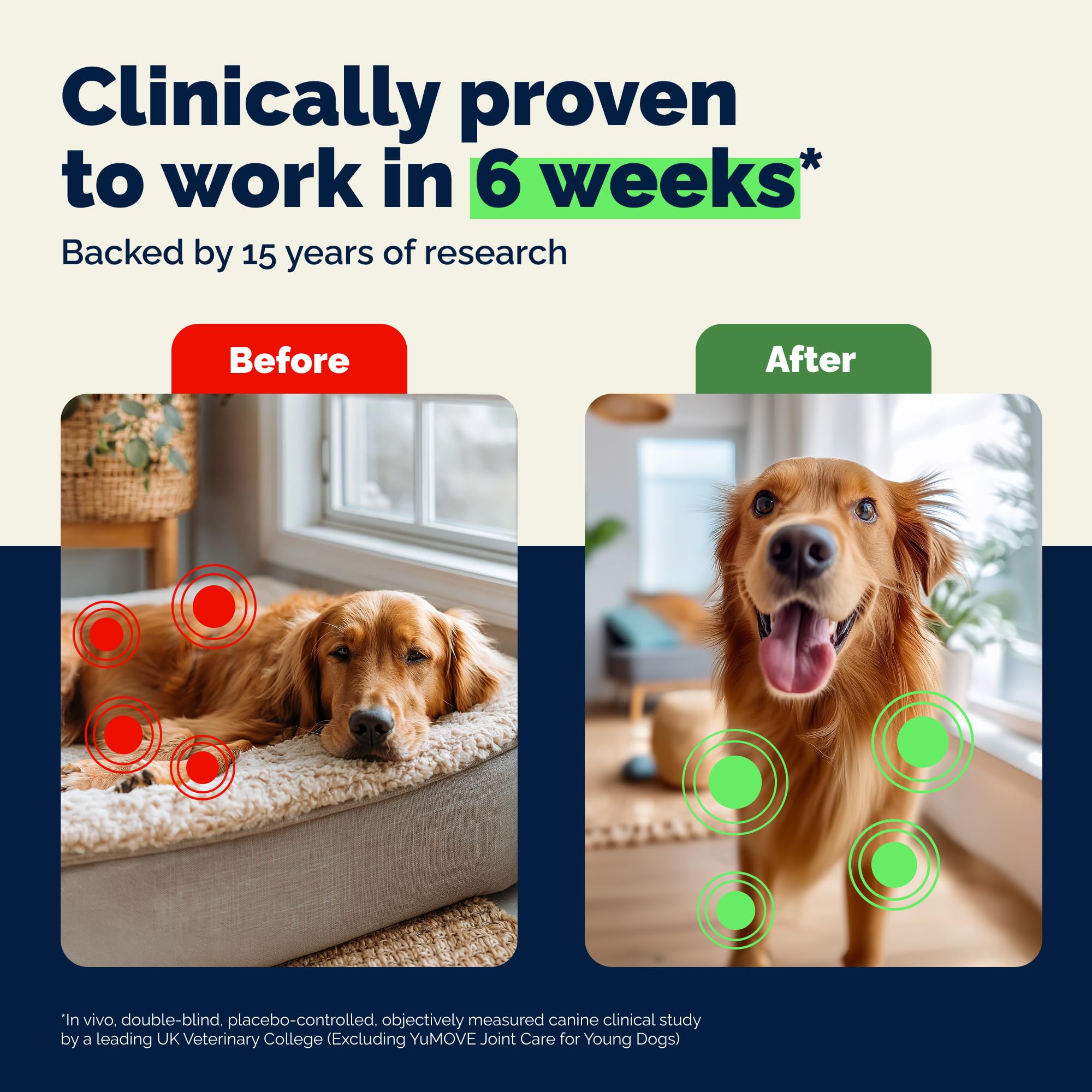 YuMOVE Dog Joint Supplement, Hip and Joint Supplement for Dogs with Glucosamine for Dogs, Hyaluronic Acid, Green Lipped Mussel and Omega 3, Dog Hip and Joint Aches and Stiffness (300 Soft Chews) - image 3