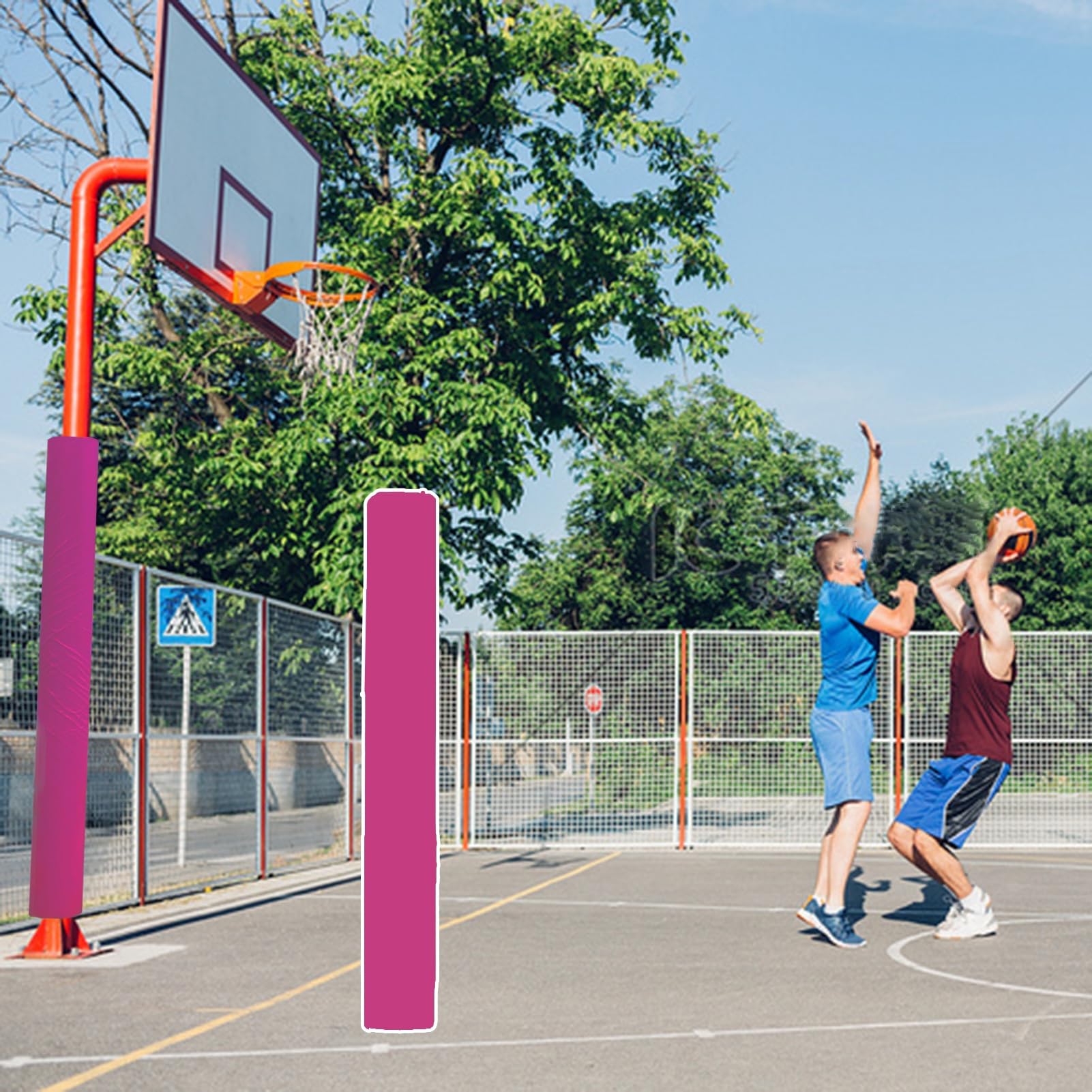 Acolchado para aro de baloncesto ideal para el entrenamiento seguro de atletas