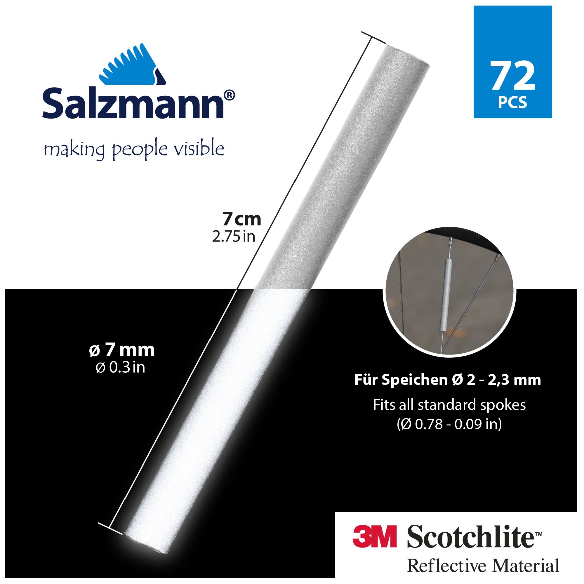 QUARKZMAN 40pz 14G J Bend 216mm Raggi Con Cappucci Per Bici Bicicletta Nero