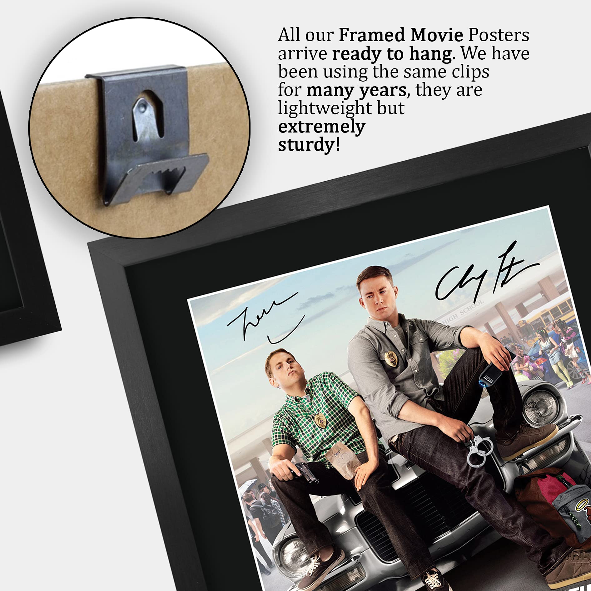 HWC Trading A4 Jonah Hill & Channing Tatum 21 Jump Street Regali Stampati Autografo Firmato Immagine Per Gli Appassionati Di Memorabilia Di Film - A4