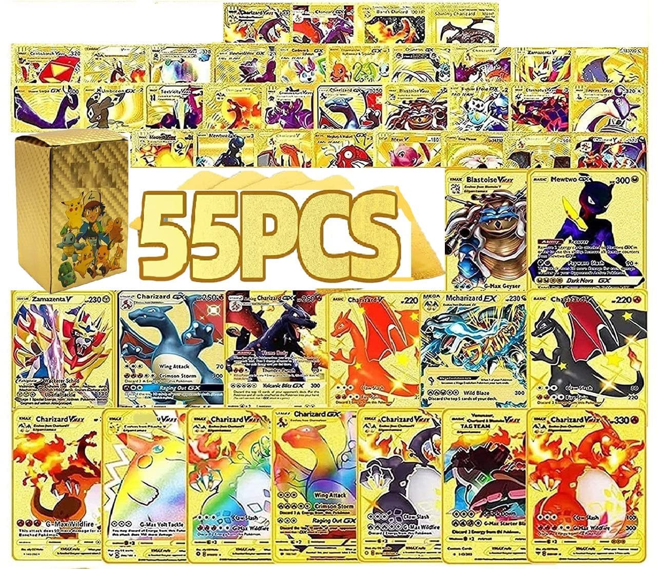 Buy KRIVAN 55 PCS Gold Foil Card Assorted Cards TCG Deck Box V Series