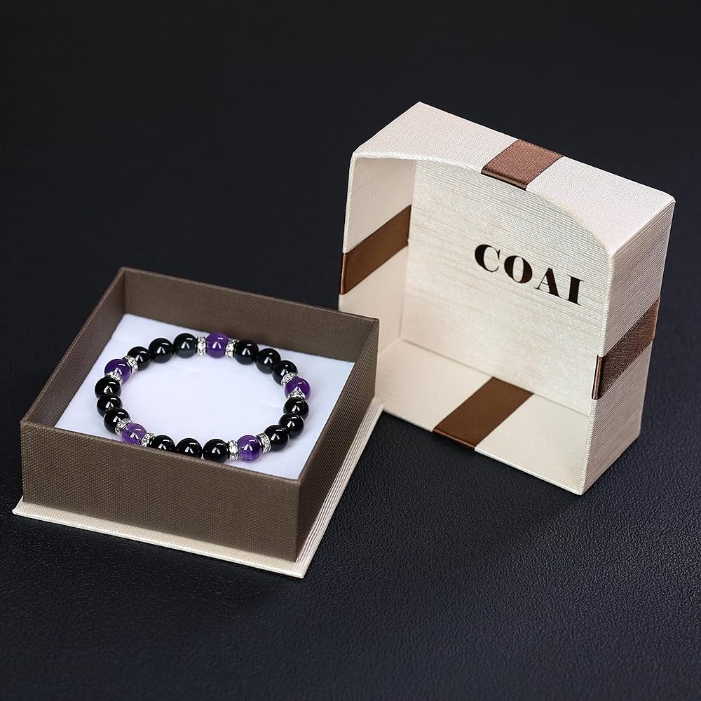 Amazon | [コアイ]COAI オブシディアン（黒曜石）アメジスト（2