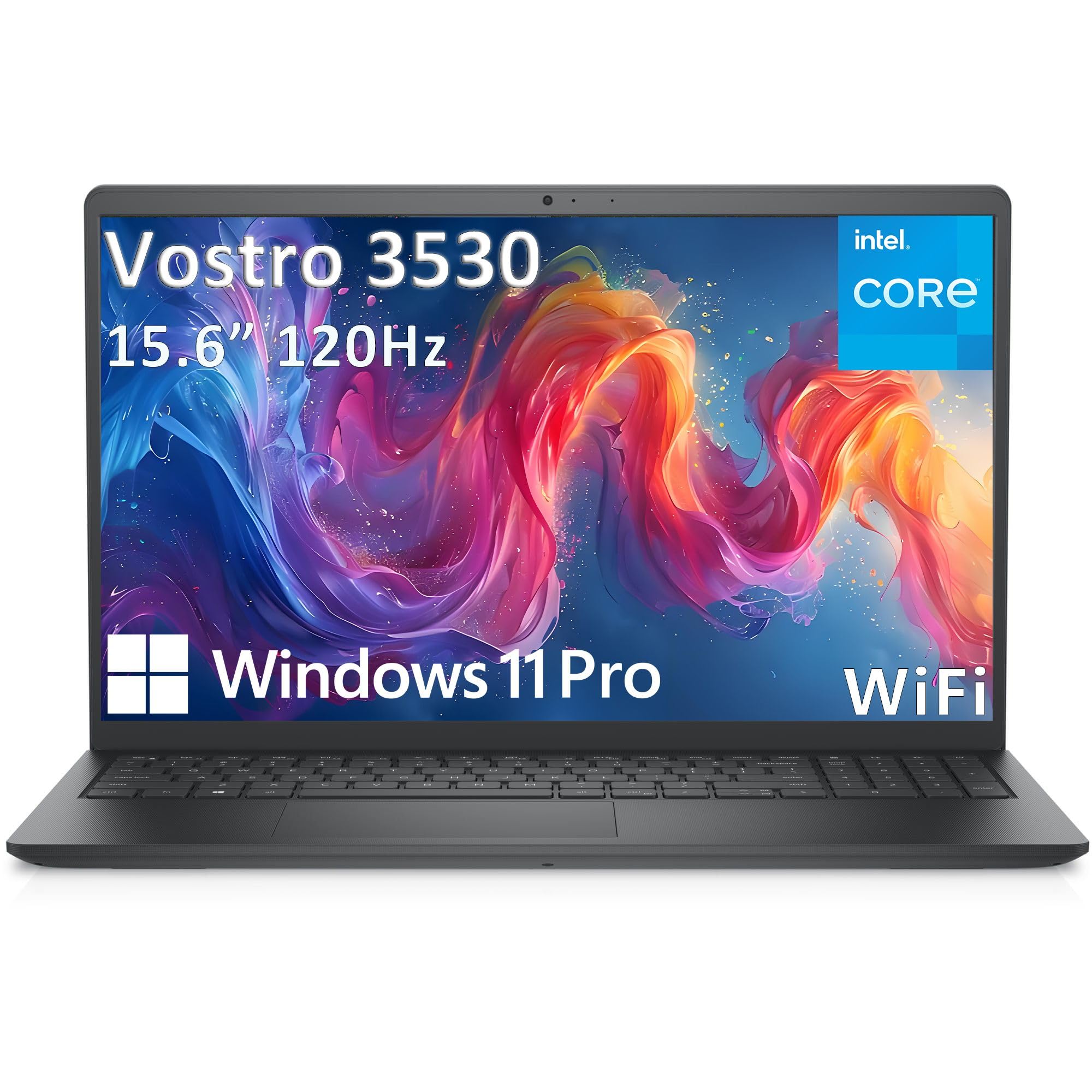 Vostro 3530 15.6" Laptop Computer for Business, 13th Gen Intel 5-Core Processor, 120Hz FHD, 8GB DDR4 RAM, 512GB PCIe SSD, WiFi, Bluetooth, Type-C, HDMI, RJ45, Windows 11 Pro