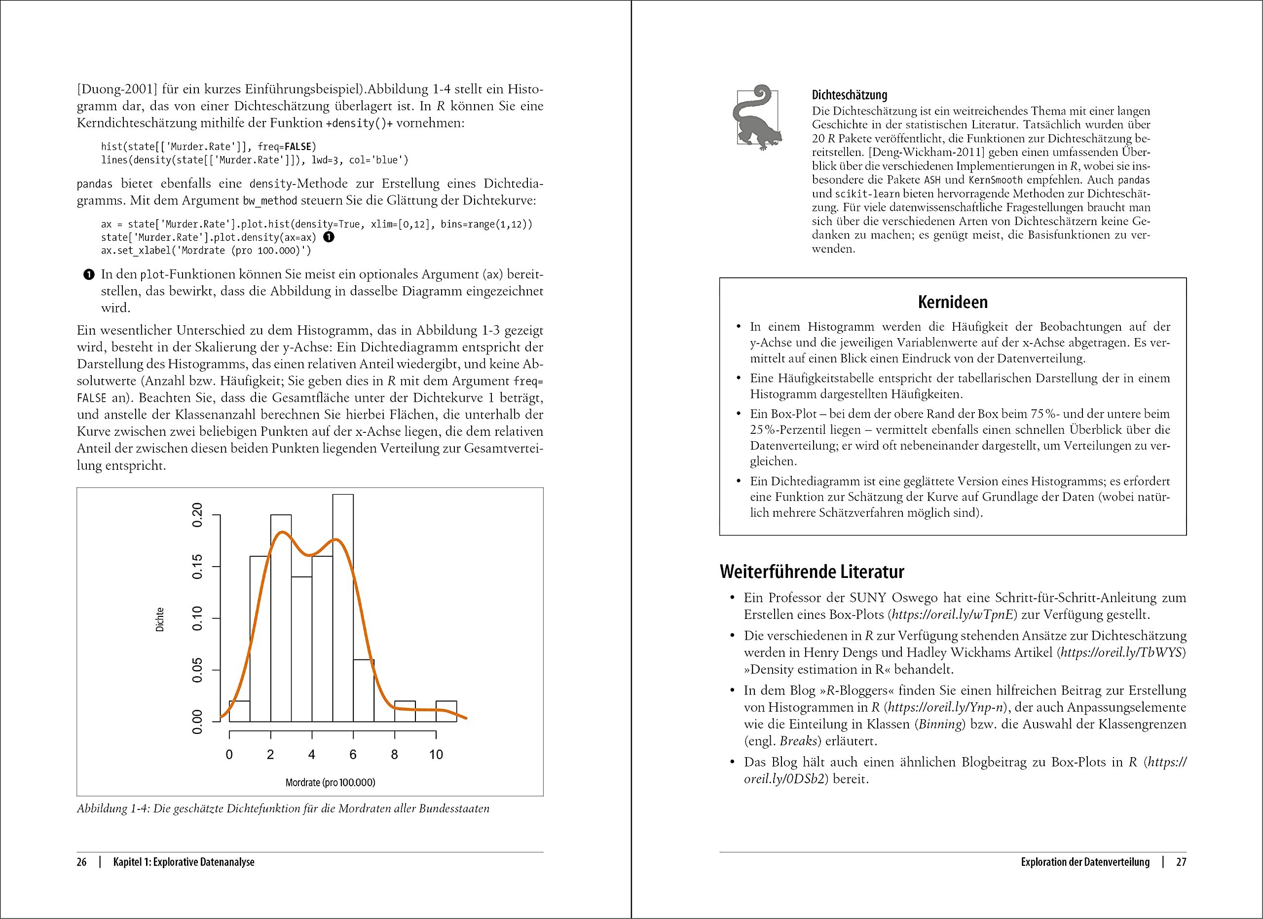 Praktische Statistik für Data Scientists: 50+ essenzielle Konzepte mit R und Python (Animals)