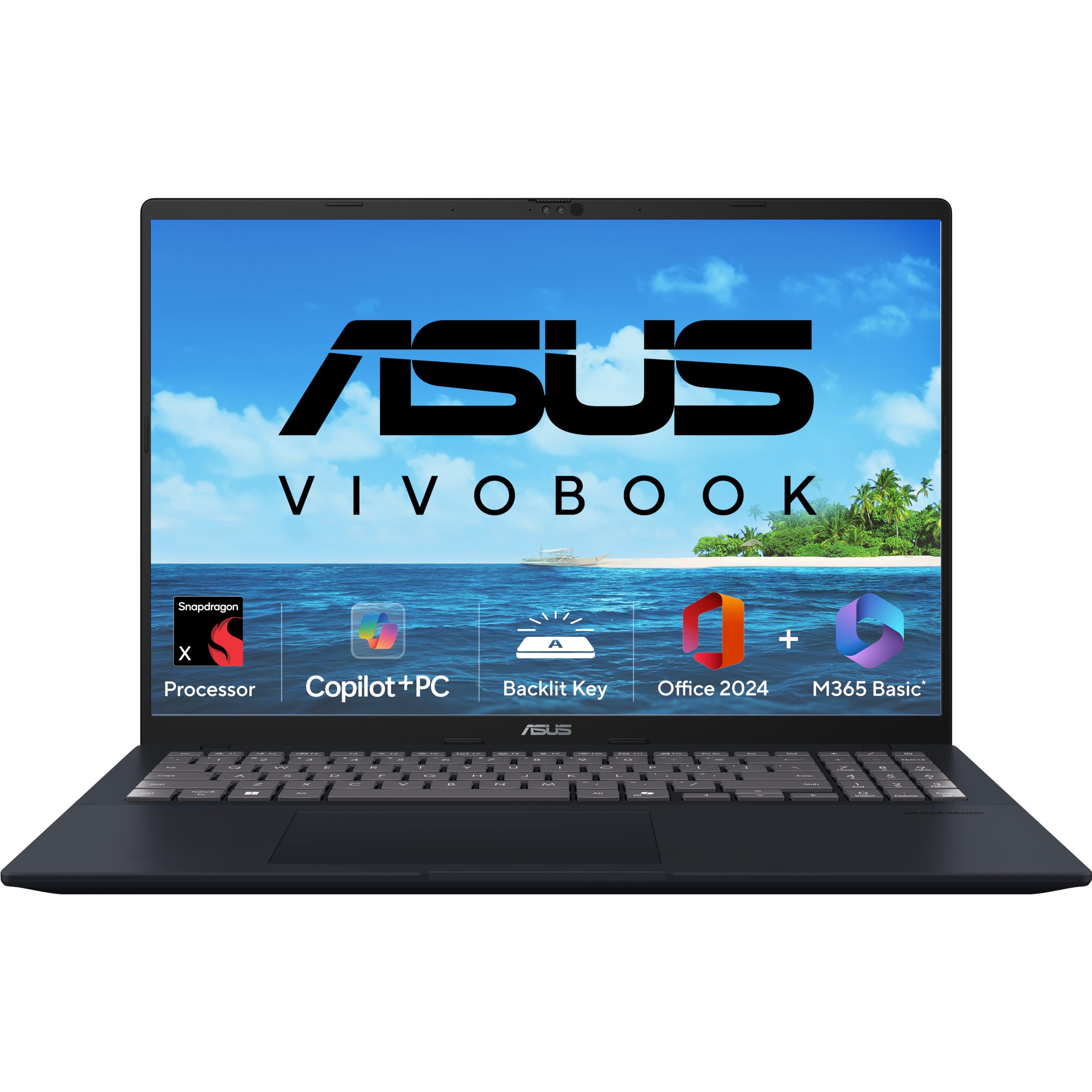 ASUS Vivobook 16, Snapdragon X, 16GB RAM, 512GB SSD, FHD+ 16