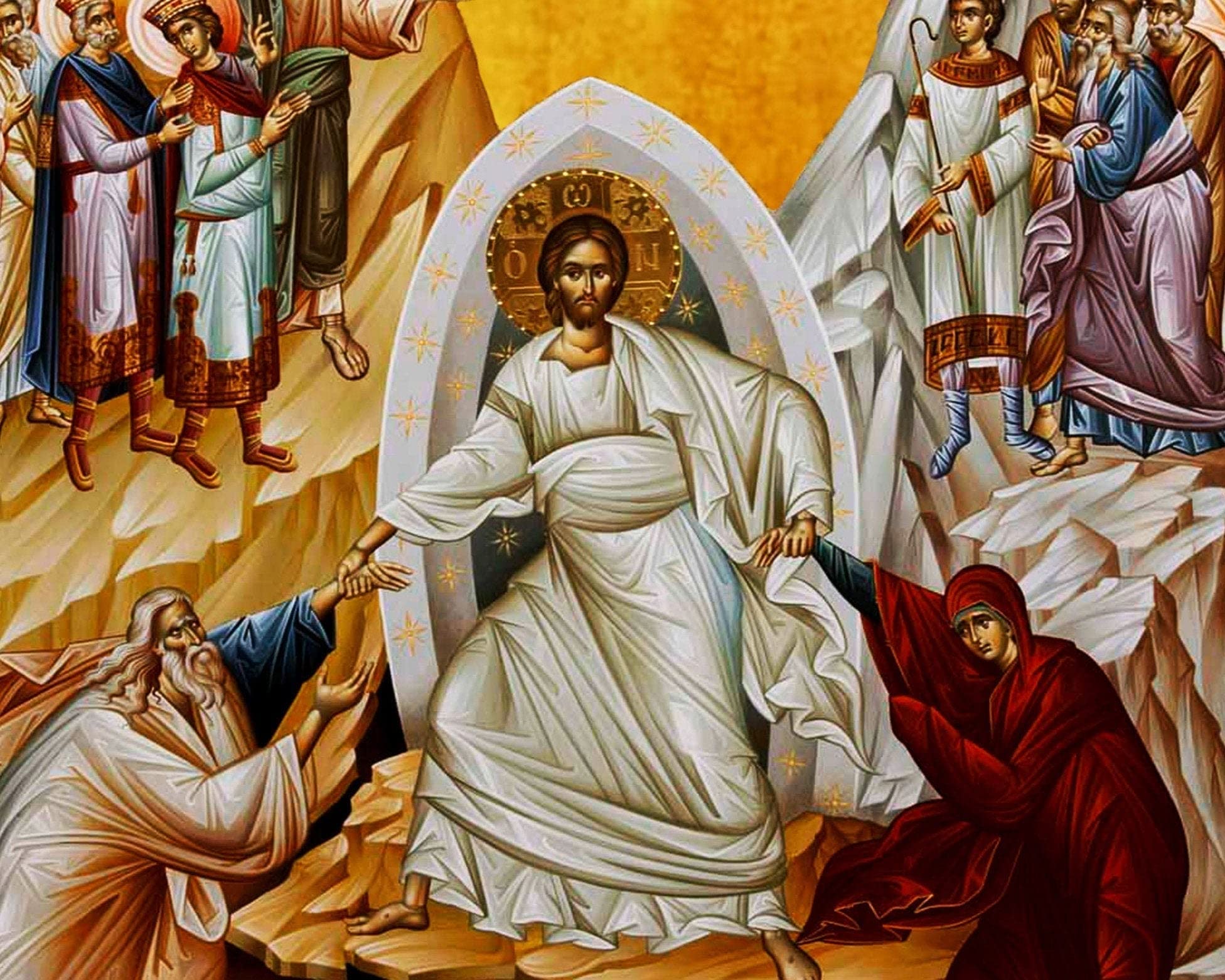 Needzo Image du Christ Résurrection de Jésus Icône