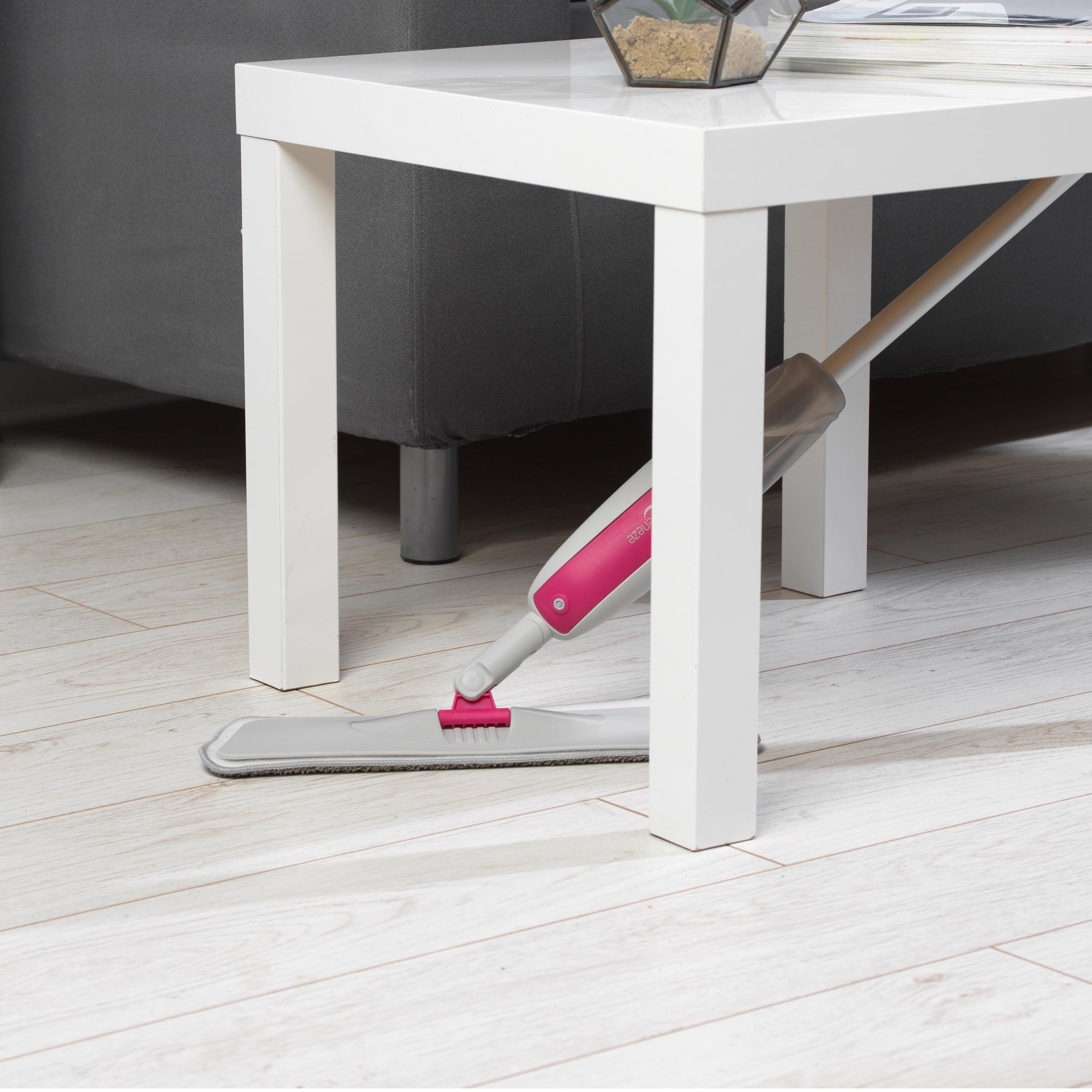 Kleeneze Mop Spray Girevole 360° Con Serbatoio 400 Ml – Testina In Microfibra Lavabile, Perfetto Per Pavimenti Duri E Punti Difficili