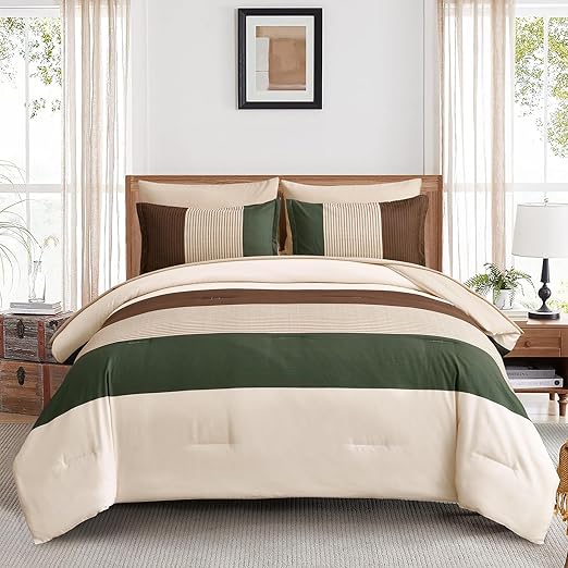 Green And Brown Comforter Set